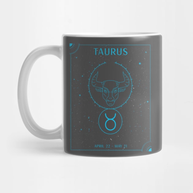 Taurus Bull Zodiac by Tip Top Tee's